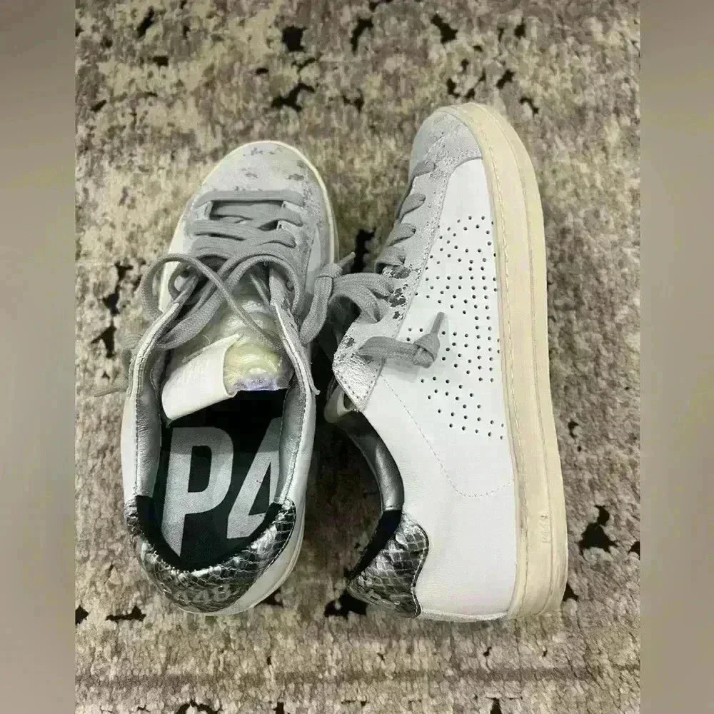 P448 John White / Wasabi Sneakers - Picture 4 of 10